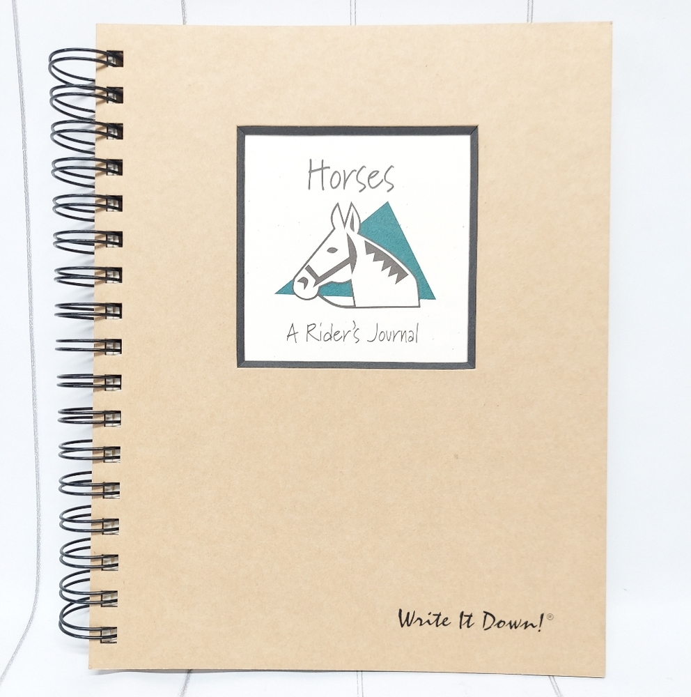 Horses, A Rider's Spiral Journal Notebook